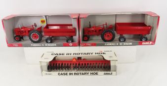 2 1/16 Scale Farmall H Tractors with Wagons & More