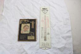 2 Rochester Minnesota Advertising Thermometers