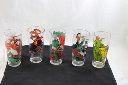 1970's Warner Bros. Pepsi Cartoon Glasses (5)