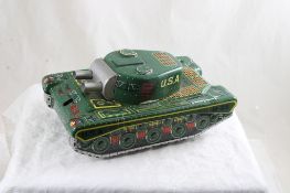 Cragstan USA M-35 Tin Litho Friction Tank