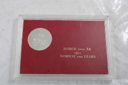 872-1972 Norway 1000 Yr. Silver Medal 50 Grams