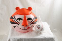 1968 Kelloggs Tony Tiger Cookie Jar & Baseball