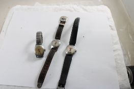 3 Hopalong Cassidy Mechanical Wristwatches