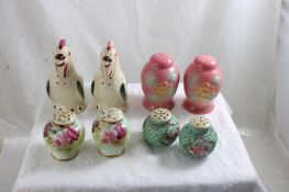 4 Sets of S&P Shakers Shawnee, Hall & 2 Sets Japan