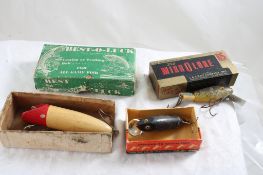 3 Fishing Lures South Bend Fish-Obite 1991P Plus