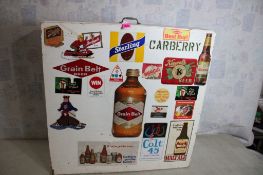 Beer Can Display Cabinet w/Shelves