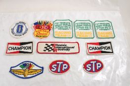 11 Embroidered Patches STP, Champion, Manzanita