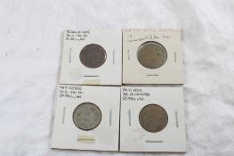 3 St. Paul, MN & 1 MN Lakes Trade Token