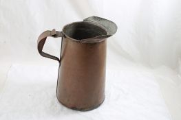 Primitive Hand Crafted Copper Pitcher 10