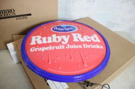2 Ocean Spray Ruby Red Grapefruit Neon Signs NIB
