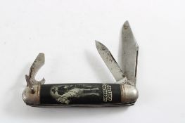 Hammer Brand Hopalong Cassidy 3 Blade Pocket Knife