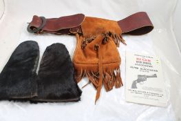 Ruger Manual, Antique Mittens, Buckskin Bag & Belt