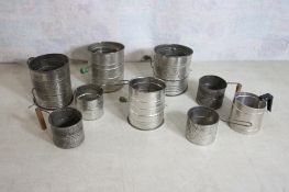 9 Vintage Flour Sifters Perfect, Rex, Foley, plus