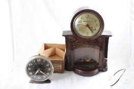Mastercraft Clock & Westclox Alarm Clock, Box