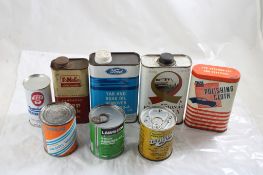 8 Advertising Cans, Tins