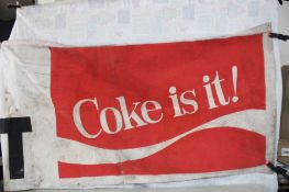 Coke & Minnesota Vikings Celebrity Canvas Banner