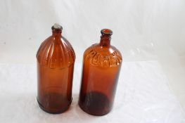 1920s Purex & Hilex Advertising Bleach Bottles