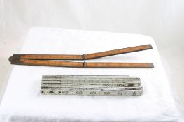 Stanley #54 Boxwood & Woodmark Metal Folding Rules