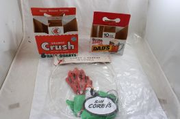 Corby Parrot NIP, 2 Old Soda Six Pack Carriers