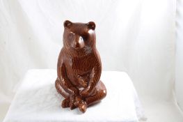 Frankoma Signed Bear with Cubs Artist Signed