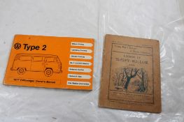 1894 Sleepy Hollow Book, 1977 VW Bus Owner Manual
