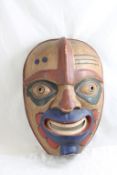 Thunderbird Wooden Face Mask 16.25