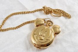 1978 Mickey Mouse w/Chain Lorus Pocket Watch