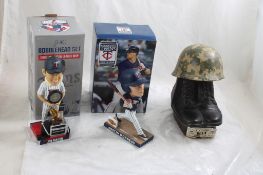 2 Minnesota Twins Bobbleheads, Regal Decanter