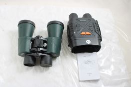 Night Vision Camera & 10x50 Field Binoculars