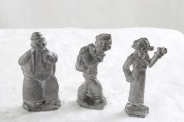 1930s? Lead Figures Popeye, Olive Oyl, Brutus