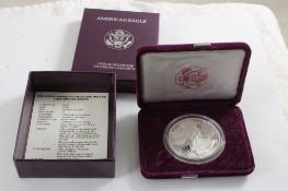1990S Amer. Eagle 1 Oz Proof Silver Bullion Coin