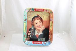 1953 Coca Cola Thirst Knows No Season Tray