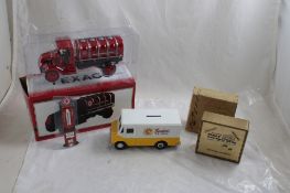 2 Advertising Banks, Ertl Mack Texaco Tanker Truck