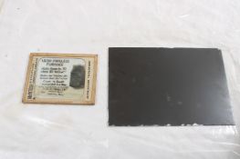 Glass Plate Negative & Magic Lantern Adv. Slide