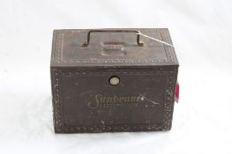 1925 Patent Sunbeam Iron in RAD Metal Case WORKS