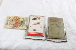 3 Advertising Pocket Mirrors St. Christopher,