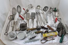 Vintage Kitchen Utensils Some with Advertising