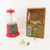 Victor 1 Cent Baby Grand Gumball Machine & more