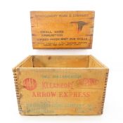 Remington & Montgomery Ward Wood Ammo Crates