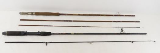 Fiberglass Fly Rod & Graphite Spinning Rod in Tube
