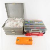7 Plastic Cases with Fishing Lures Lazy Ike & More