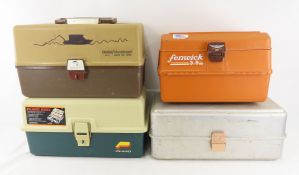 4 Tackle Boxes & Lures, Spoons, Plugs, Rapala