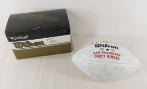 1999 San Francisco 49'ers Team Signed Football