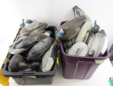 34 Vintage Plastic & Foam Duck Decoys, Victor