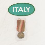 Italian Royal Army WWI Medal & WWII POW Patch