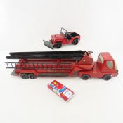 Friction Fire chief, Jeep & Nylint Fire Truck