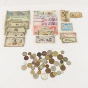 Foreign Coins & Currency, Most Mexico, some silver