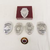 6 Lieutenant, Captain, Inspector Fire Dept Badges