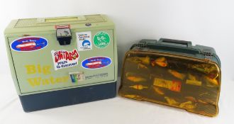 2 Tackle Boxes with Lures, Lazy Ike & more