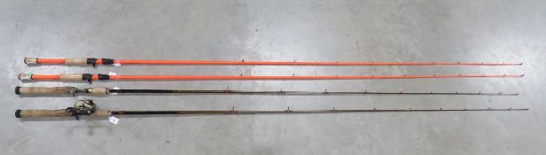 2 Crankin Sticks & 2 Xfinity Pro Bait Casting Rods